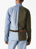 Greg Lauren Patchword Denim Shirt