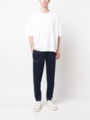 بنطال رياضي من مزيج القطن بشعار Ea7