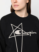 Rick Owens X Champions Logo Cotton Sweatshirt