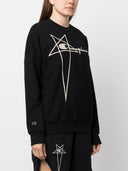 Rick Owens X Champions Logo Cotton Sweatshirt