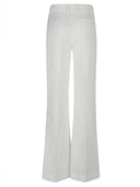 True Royal Linen Flared Trousers