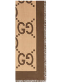 Gucci Cruise Gg Motif Cotton And Silk Blend Scarf