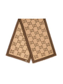 Gucci Cruise Gg Motif Cotton And Silk Blend Scarf