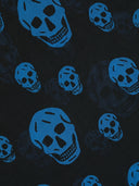 Alexander Mc Queen Biker Skull Silk Blend Scarf