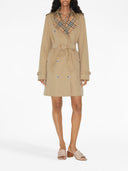 Burberry Vintage Check Motiv Cotton Trench Coat