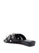 Christian Louboutin Miss Spika Flat Leather Sandals