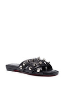 Christian Louboutin Miss Spika Flat Leather Sandals