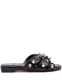 Christian Louboutin Miss Spika Flat Leather Sandals