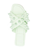 Christian Louboutin Miss Spika Flat Leather Sandals