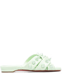 Christian Louboutin Miss Spika Flat Leather Sandals