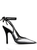 The Attico Venus Chrome Slingback Pumps