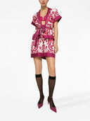 Dolce&Gabbana Cruise Majolica Print Silk Shorts