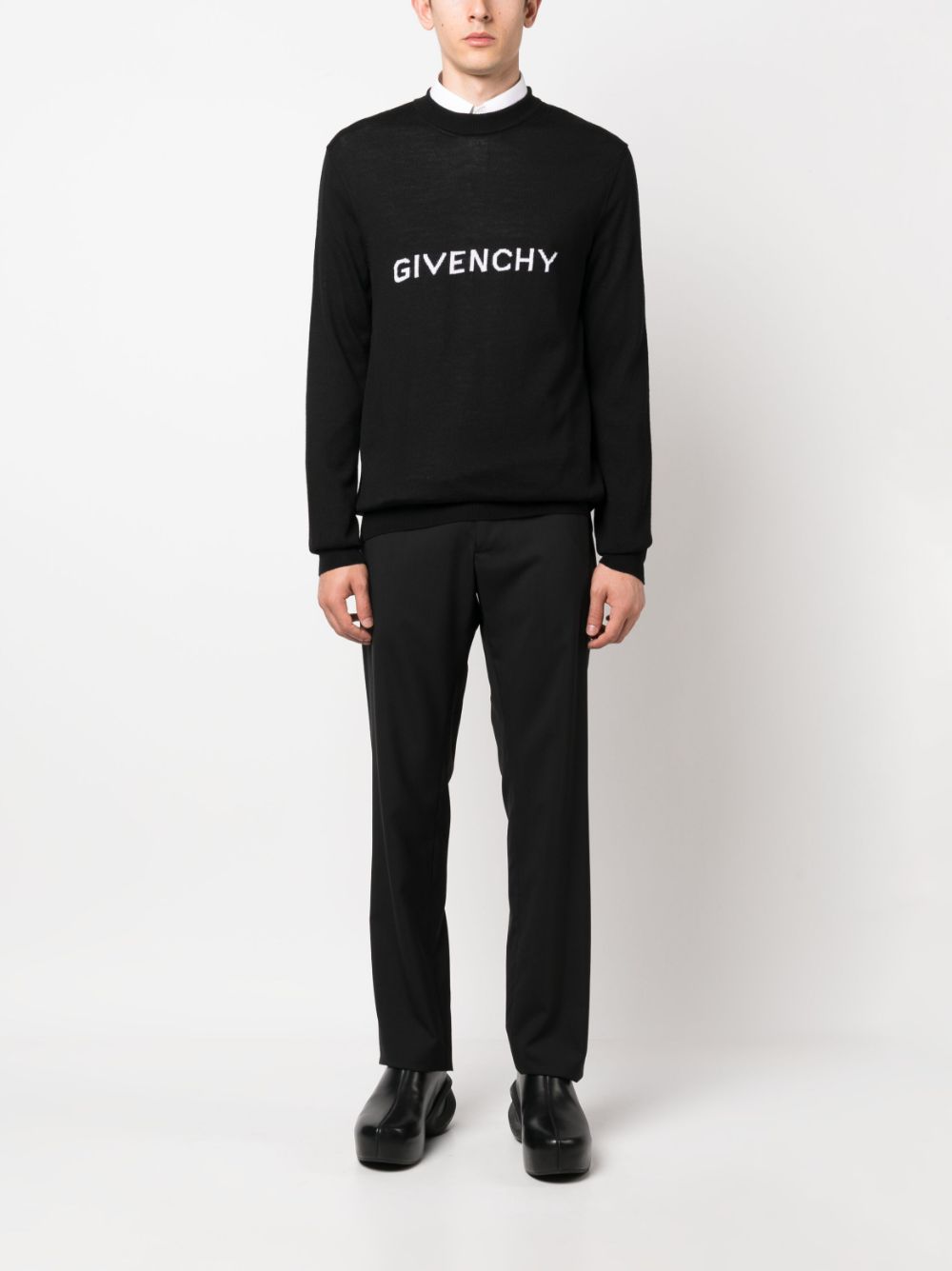 Givenchy Logo Wool Crewneck Jumper – Balardi