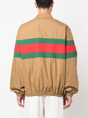 Gucci Cruise Web Detail Cotton Shirt Jacket