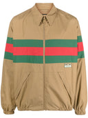 Gucci Cruise Web Detail Cotton Shirt Jacket