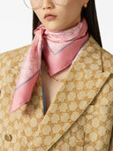 Gucci Cruise Gg Supreme Silk Foulard
