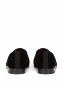 Dolce＆Gabbana徽标Velvet Loafers