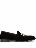 Dolce＆Gabbana徽标Velvet Loafers