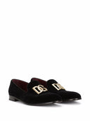 Dolce＆Gabbana徽标Velvet Loafers