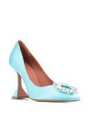 Amina Muaddi Satin Begum Pump