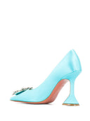 Amina Muaddi Satin Begum Pump