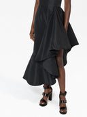 Alexander Mc Queen Asymmetric Draped Midi Dress