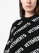 Vetements Monogram Merino Wool Sweater