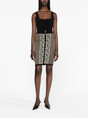 Balmain Monogram High Waist Skirt