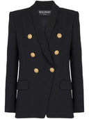 Balmain Double Breasted Wool Jacket