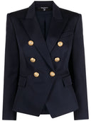 Balmain Double Breasted Wool Jacket