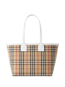 Burberry Check Motif Small Tote Bag