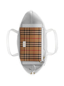 Burberry Check Motif Small Tote Bag