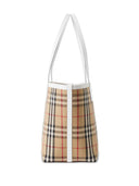 Burberry Check Motif Small Tote Bag