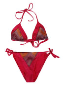 Feel Me Fab One Printed Triangle Bikini Set