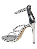 Giuseppe Zanotti Harmony Shine Leather Heel Sandals