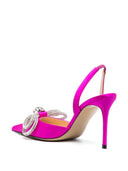 Mach & Mach Pre Double Bow Satin Heel Pumps