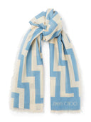 Pareo di cotone stampato a capsula Jimmy Choo