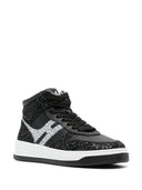 Hogan Pre H630 Gliettered Leather Sneakers