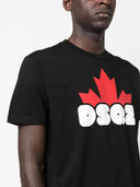 Dsquared2 logo bomull t -skjorte