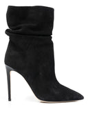 Paris Texas Suede Heel Ankle Boots