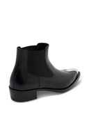Alexander Mc Queen Leather Ankle Boots