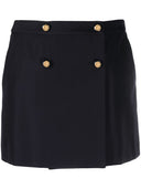 Alexander Mc Queen Wool Mini Skirt