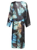 MONA SWIMS Silk Beach Cover Up Kimono