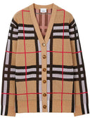 Burberry Check Motif Nylon Cardigan