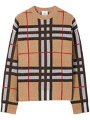 Burberry Check Motiv Nylon Crewneck -Jumper