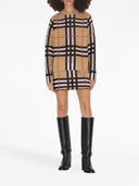 Burberry Check Motiv Nylon Crewneck -Jumper