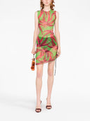 Louisa Ballou Floral Print Short Dress