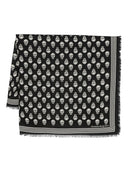 Alexander Mc Queen Skull Wool Scarf