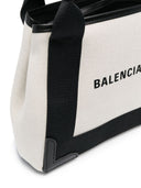 Balenciaga Navy Cabas Xs Organic Cotton Tote Bag