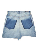 Balenciaga Organic Cotton Denim Mini Skirt